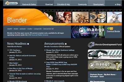 Blender.org website